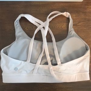 LuLuLemon Soft Pink CrissCross Back Sports Bra